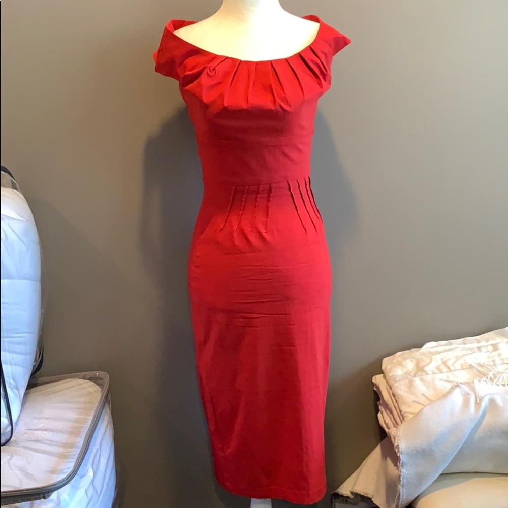 Red dress